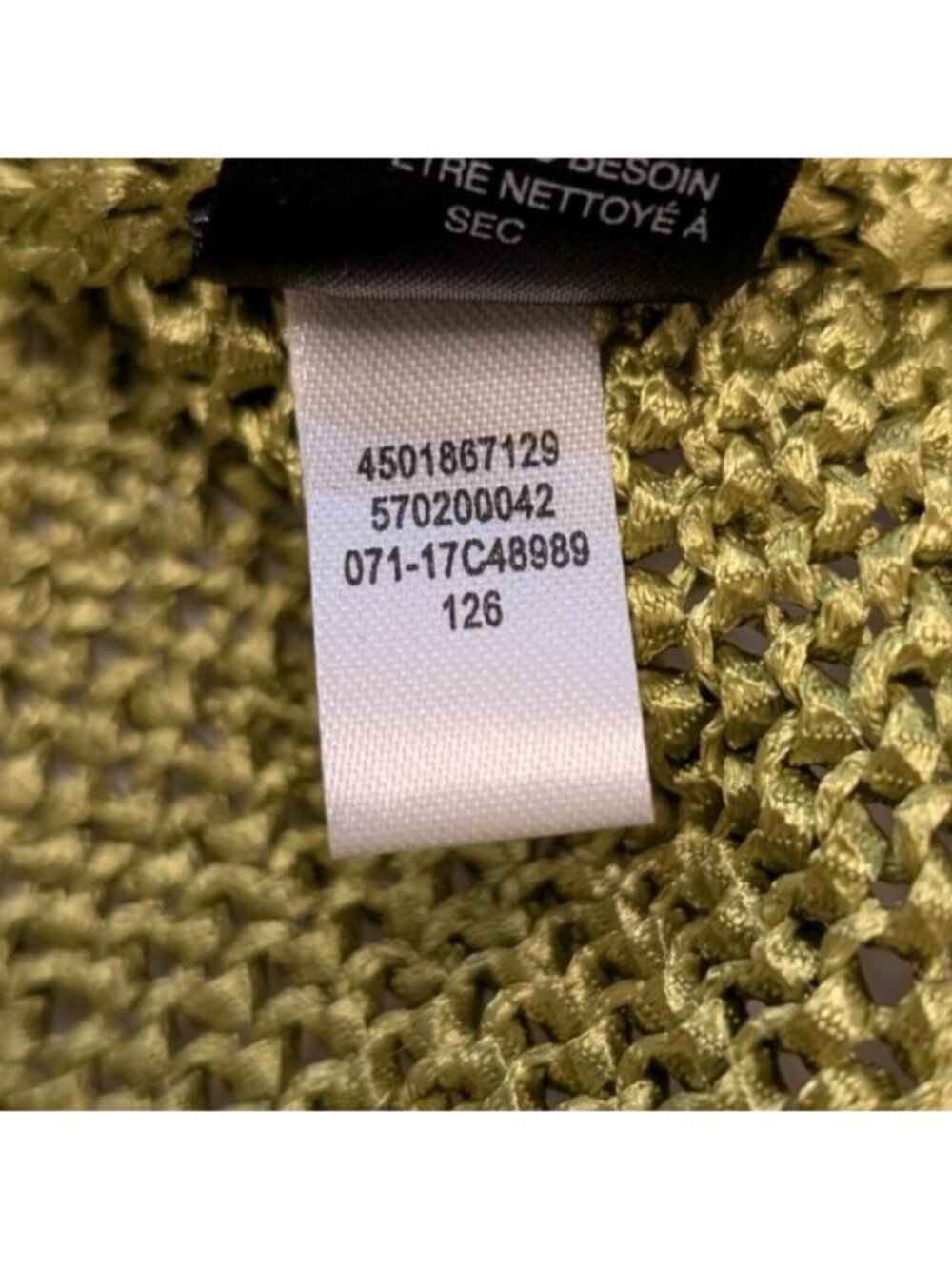 Chicos Travelers Collection Sleeveless Sweater Tank Wasabi Green Size 2 / US12 L - Picture 8 of 9